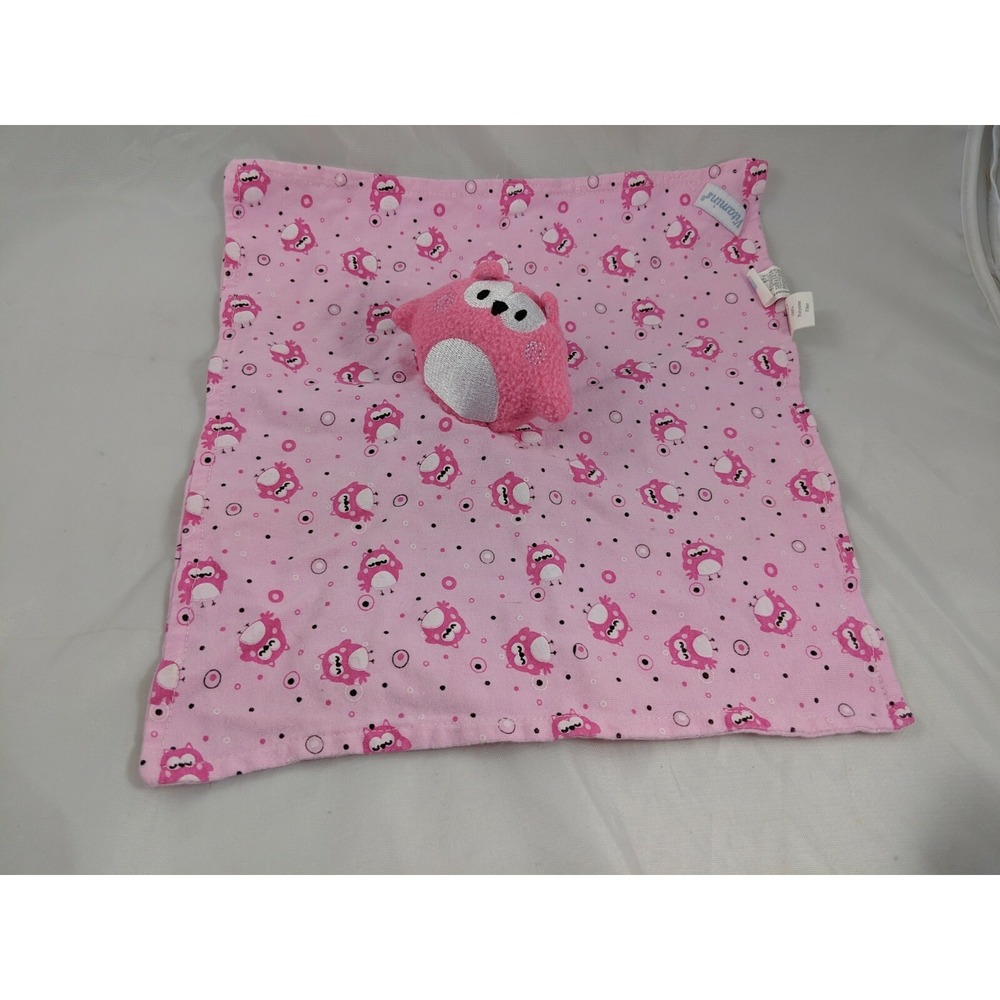 Vitamins‎ Pink Owl Lovey Security Blanket Stuffed Animal toy